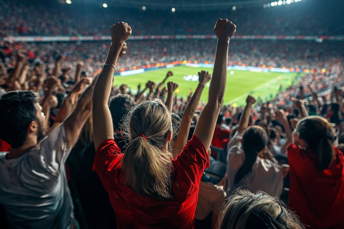 Symbolbild Warum im Vertrieb Motivation alleine nicht hilft: Eine Menschenmenge im Stadion, die jubelt.